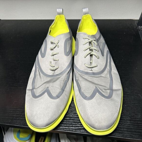 Cole Haan 3.Zerogrand Fuse C28402 Gray Wingtip Oxford Sneakers Men's Size 13 - Picture 4 of 13